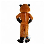 Brown Hairy Fox Mascot Costume