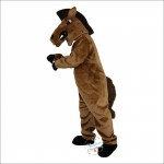 Brown Horse Cartoon Mascot Costume