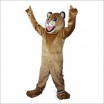 Brown Leopard Panther Cartoon Mascot Costume