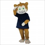 Brown Monkey Cartoon Mascot Costume