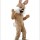 Cute Happy Brown Rabbit Mascot Costume