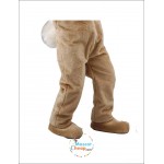 Cute Happy Brown Rabbit Mascot Costume