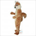 Brown Squirrel Cartoon Mascot Costume