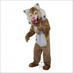 Brown Wildcat Stray Cat Hare Racoon Cartoon Mascot Costume