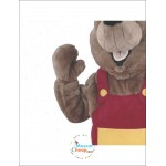 Builder Marmot Mascot Costume