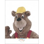 Builder Marmot Mascot Costume