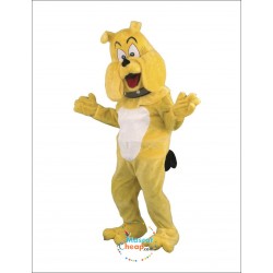 Cute Happy Bulldog Mascot Costume