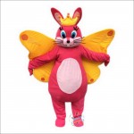 Butterfly Bunny Cartoon Mascot Costume