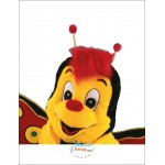 Cute Happy Butterfly Mascot Costume