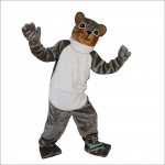 Cartoon Grey Squirrel Mascot Costume
