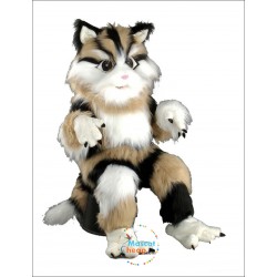 Plush Cat Mascot Costume