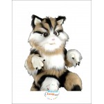 Plush Cat Mascot Costume