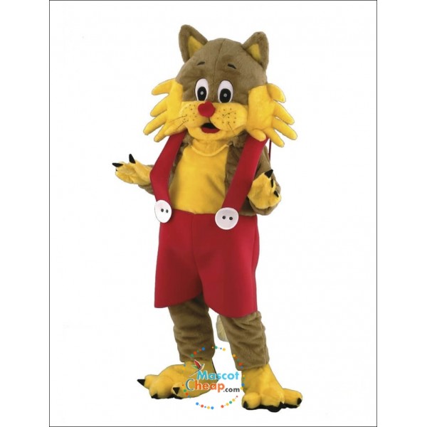 Cute Friendly Cat Mascot Costume