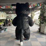 Cat Plush Black Inflatable Mascot Costume