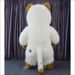 Cat Plush White Inflatable Mascot Costume