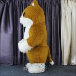 Cat Plush Yellow Inflatable Mascot Costume