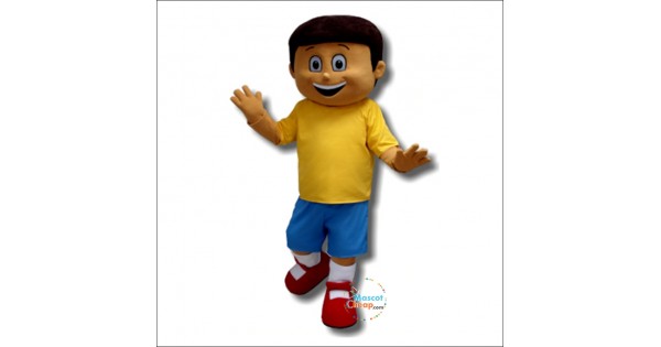 Happy Boy Mascot Costume