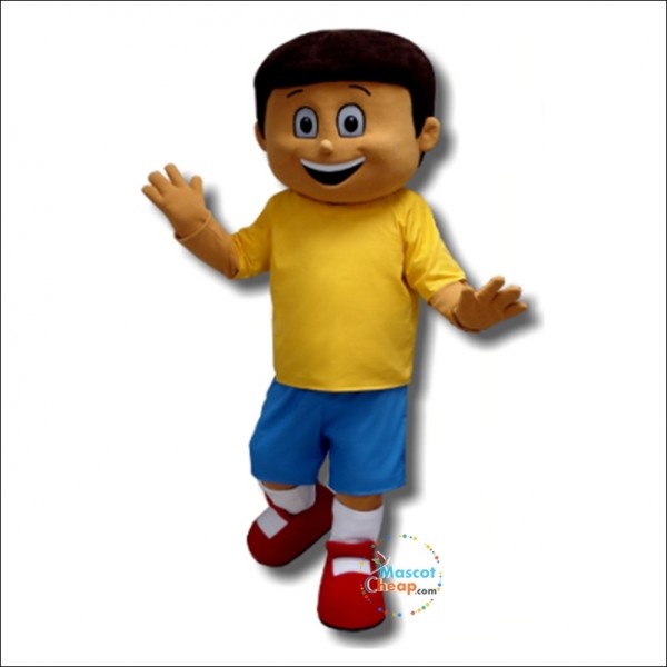Happy Boy Mascot Costume