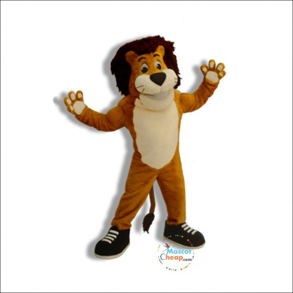 College Happy Lion Mascot Costume