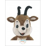 Cute Happy Chamois Mascot Costume