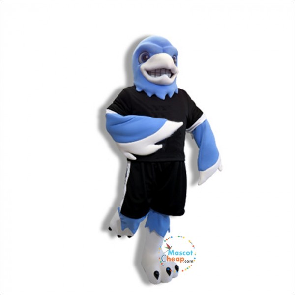 Blue College Falcon Mascot Costume