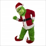 Christmas Grinch Mascot Costume