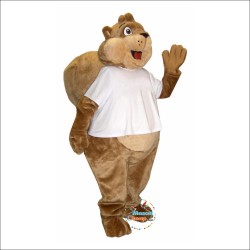 Chubby Squirrel Mascot Costume