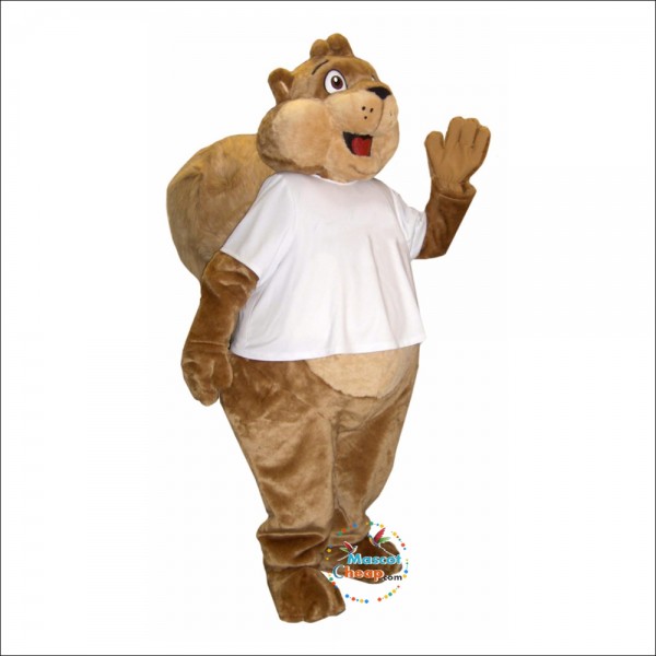 Chubby Squirrel Mascot Costume