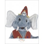 Circus Elephant Mascot Costume