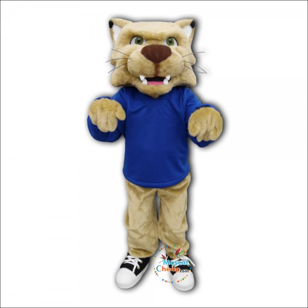 College Cute Bobcat Mascot Costume