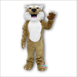 College Fierce Bobcat Mascot Costume