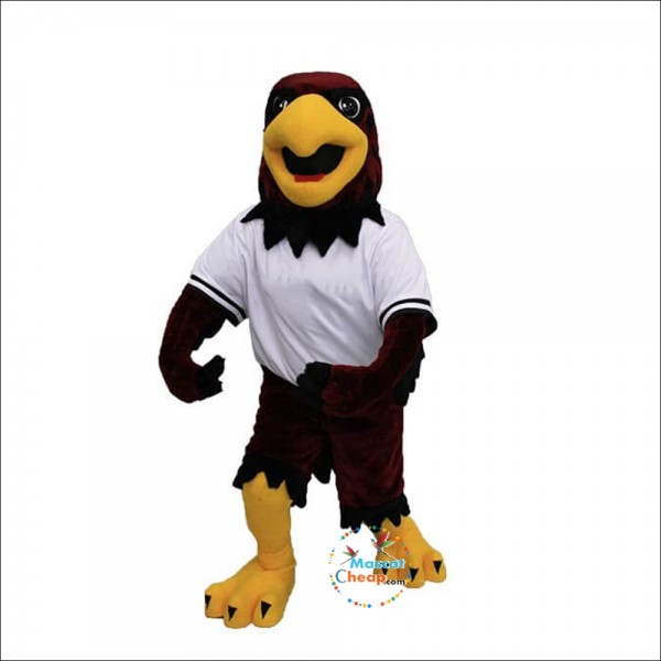 College Friendly Hawk Mascot Costume