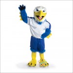 College Handsome Eagle Mascot Costume