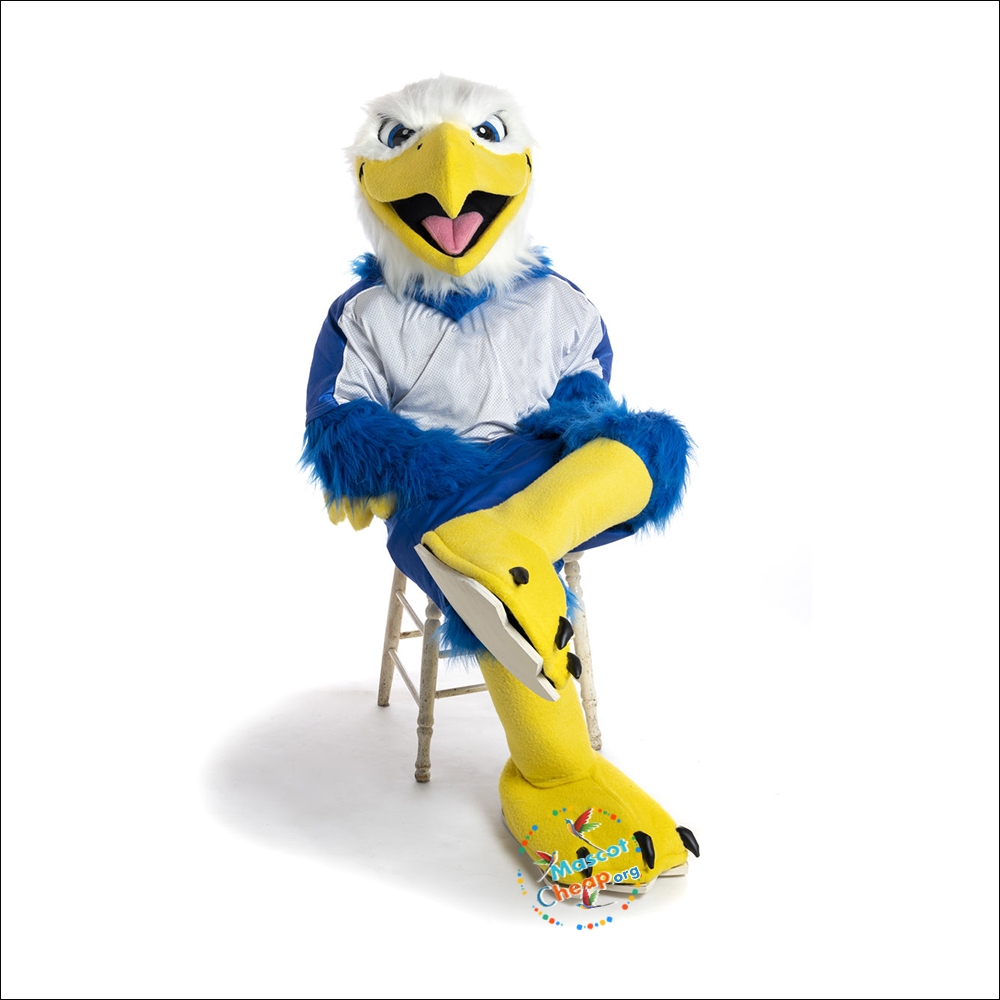College Handsome Eagle Mascot Costume Free Shipping