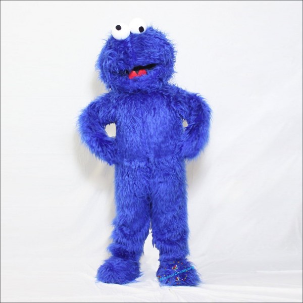 Cookie Monster Blue Mascot Costume