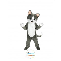 Gray Cat Mascot Costume