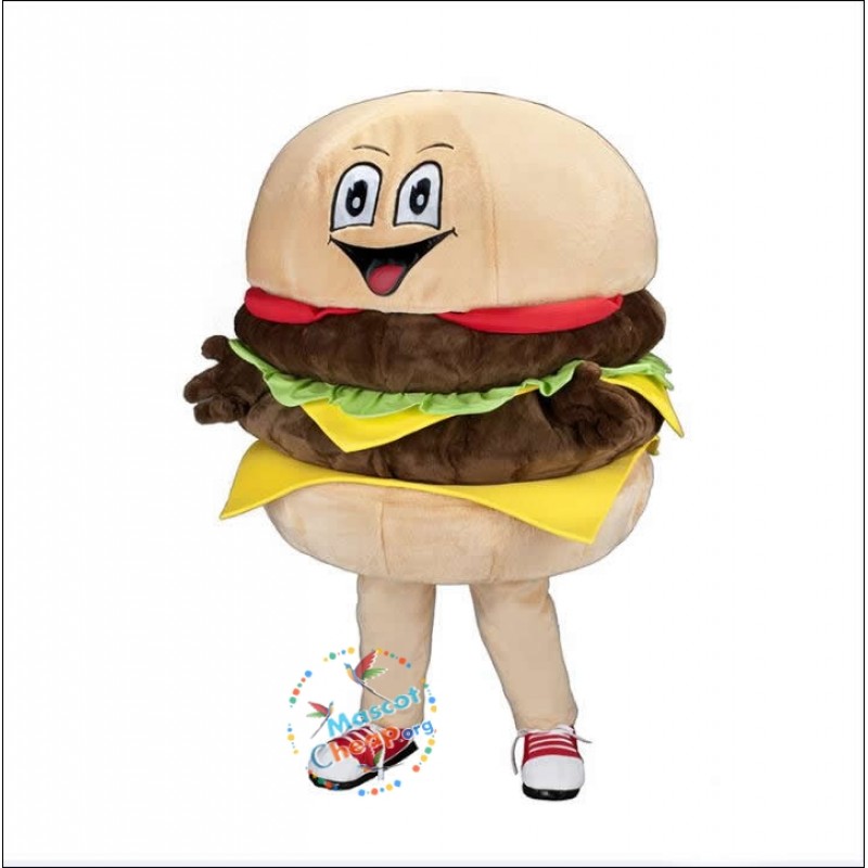 Hamburger Mascot Costume.