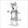 Grey Power Husky Mascot Costume