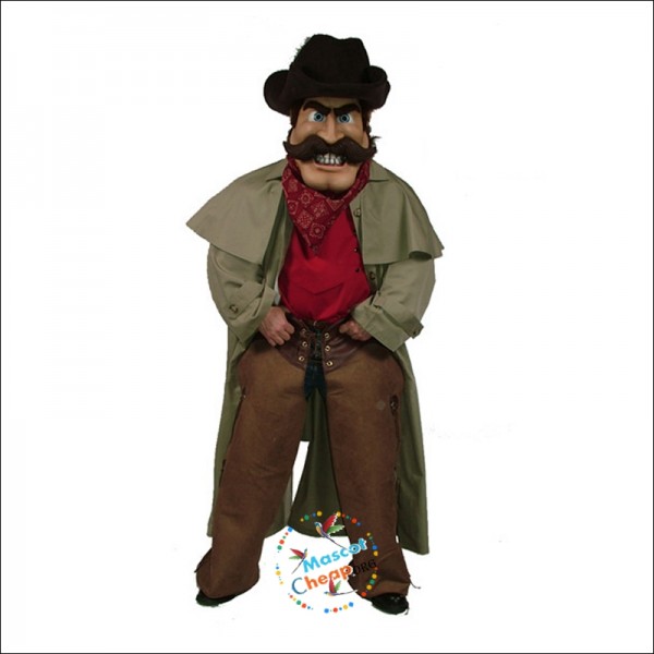 Cowboy with Duster Mascot Costume