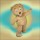 Curly Teddy Bear Mascot Costume