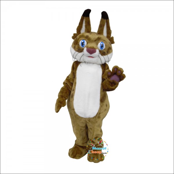 Cute Bobcat Mascot Costume