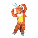 Cute Orange Dragon ​​Mascot Costume