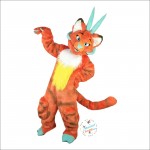 Cute Orange Dragon ​​Mascot Costume