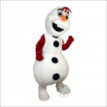 Cute Snowman Mascot Costume