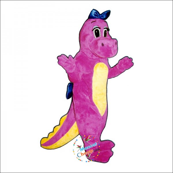 Dinah Dinosaur Bows Mascot Costume