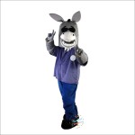 Donkey Cartoon Mascot Costume
