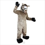 Donkey Horse Cartoon Mascot Costume