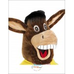 Cute Happy Donkey Mascot Costume