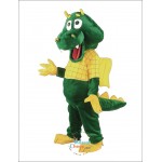 Green Cute Dragon Mascot Costume
