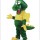 Green Cute Dragon Mascot Costume